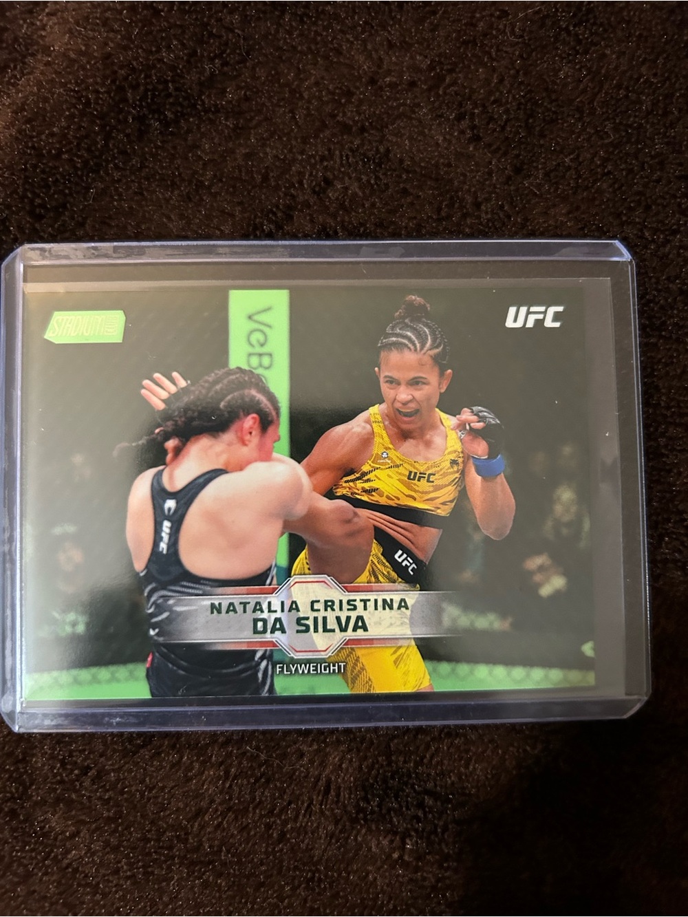Topps UFC Yellow and Black Natalia Cristina Da Silva Trading Card